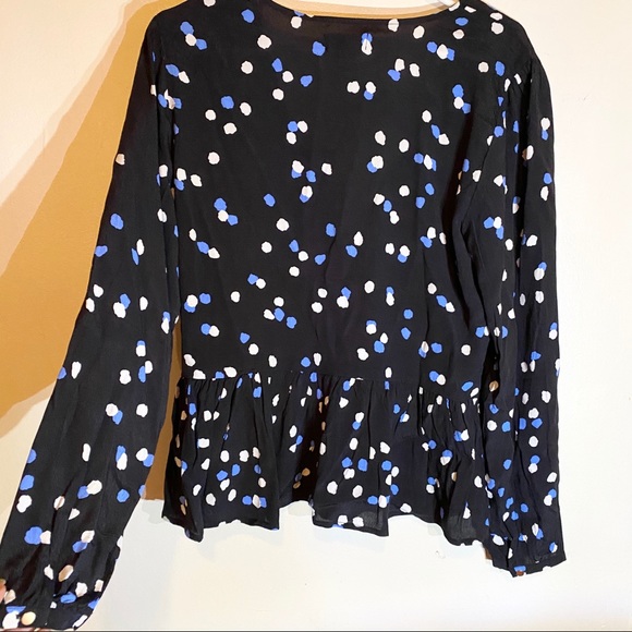NWT FLOWY POLKA DOT TOP / BLOUSE | SOAKED - Picture 9 of 11